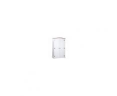 VIDAXL Armadio In Legno Di Pino Messicano Corona Range 2 Ante Bianco