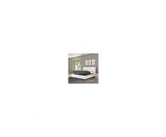 Talamo Italia Letto Contenitore Singolo Strauss Bianco Tessuto Made In Italy 98 X 109 X 225