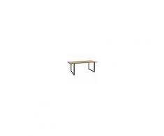 DS Muebles Tavolo Da Pranzo Uley Industriale Vintage Gambe Nere 80x140x76h