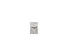 Tommychairs Set 4 Sedie Per Cucina E Sala Da Pranzo Moderne, Con Robusta Struttura In Acciaio Cromato E Seduta Imbottita, Rivestita In Ecopelle Grigio Chiaro. Set Composto Da 4 Sedie Elegance By Tommychairs, Dalle Linee Moderne E Di Design