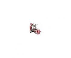 Gastrodomus Affettatrice a volano in alluminio con verniciatura a fuoco, lama diametro 350 mm, taglio utile L 270 x H 240 mm