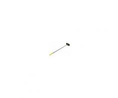 Gastrodomus Spazzolone doppio in inox-ottone per griglie e piastre cottura con dimensioni 22x12x110h cm