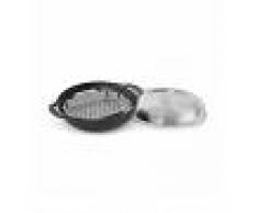Weber Wok - Ghisa, Gourmet Bbq System Con Coperchio E Griglia Per Cottura A Vapore 8856