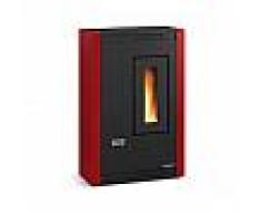 Extraflame Luisella Bo Pellet 4,7kw Stufa Acciaio Con Telec E Cronot Bordeaux Codice Prod: 001282700