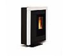 Extraflame Souvenir Steel Bi Pellet 11,4kw Stufa Acciaio Canalizzata Bianco Codice Prod: 001275752