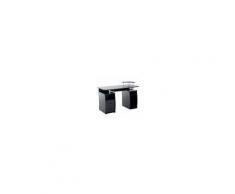 Homcom Scrivania per Computer Scrivania Ufficio porta PC con Ripiani Tastiera, Nero, 120x55x85cm