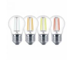 Lampadina LED Color Filament Miniglobe 4W Equivalente a 30W E27