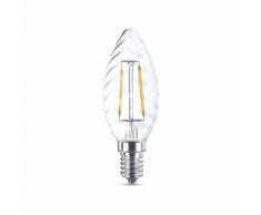 Lampadina a LED Filament Clear Tortiglione 6W Equivalente a 40W E14