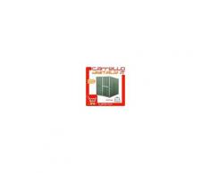 Box in Acciaio Zincato Casetta da Giardino in Lamiera 1.75 x 1.85 m x h1.92 m - 70 KG - 2,92 metri quadri - VERDE