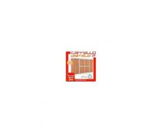 Box in Acciaio Zincato Casetta da Giardino in Lamiera 3.07 x 1.00 m x h1.92 m - 75 KG - 3.07 metri quadri - LEGNO