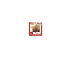 Box in Acciaio Zincato Casetta da Giardino in Lamiera 1.75 x 1.85 m x h1.92 m - 70 KG - 2,92 metri quadri - LEGNO