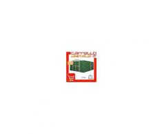 Box in Acciaio Zincato Casetta da Giardino in Lamiera 3.60 x 4.30 m x h2.10 m - 185 KG - 15 metri quadri - VERDE