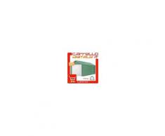 Box in Acciaio Zincato Casetta da Giardino in Lamiera Box Auto 3.60 x 7.60 m x h3.07 m - 562 KG - 27.4 metri quadri - VERDE