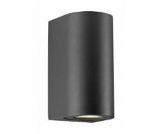 Nordlux Canto Maxi 77561003 Lampada da parete per esterno Lampadina Alogena GU10 70 W Nero