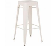 SKLUM Sgabello Alto LIX Opaco Beige Crema Sala da Pranzo Cucina Bar Stile Industrial
