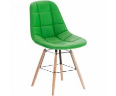 Sedia da Sala da Pranzo Tammy Similpelle Verde