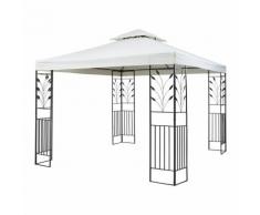 Blumfeldt Odeon Beige Gazebo 3x3m Acciaio Poliestere beige chiaro