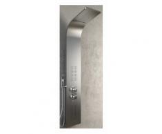 Colonna doccia 001 4 funzioni acciaio inox getto a cascata 2 bocchette idro lombari l20xp44xh140