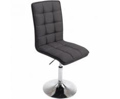 Sedia per sala da pranzo Peking V2 in tessuto Grigio scuro