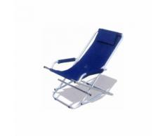 Poltrona oscillante da giardino in alluminio sedia relax