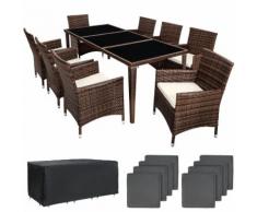 set in rattan Monaco, alluminio - set giardino rattan, set da giardino in rattan, rattan sintetico