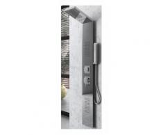 Colonna doccia 002 4 funzioni acciaio inox getto a cascata 2 bocchette idro lombari l20xp44xh170
