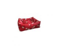 Cuccia Divanetti La Margherita Rosso Cm.70 Per Cani E Gatti Imbottito Pampered