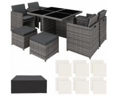 set da giardino in rattan e alluminio Manhattan - arredo giardino, mobili da giardino, set da
