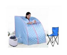 Hereubuy Sauna a vapore portatile pieghevole centro benessere interno a vapore singolo Sauna box
