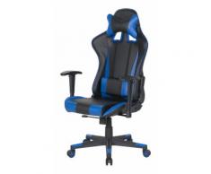 Sedia da ufficio scrivania blu scuro e nero RACER