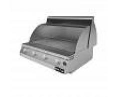 Barbecue professionali Barbecue a gas Fry Top 750 Stone 4 bruciatori pietra ollare