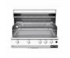 Barbecue professionali Barbecue a gas Fry Top 750 Teppan da appoggio 5 bruciatori con piastra Teppanyaki