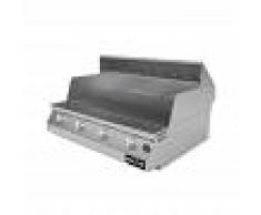 Barbecue professionali Barbecue a gas Fry Top 750 Basic 4 bruciatori senza coperchio con griglia tondino