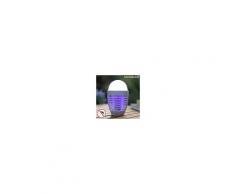 InnovaGoods Lampada Antizanzare Ricaricabile con LED 2 in 1 Kl Bulb InnovaGoods