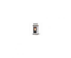 THERMOROSSI Stufa a pellet bianco-tortora Thermorossi Montreux potenza 13,2 kW