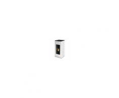 LineaVZ Stufa a pellet idro e ventilata LineaVZ Relax 20 acciaio bianco 19,27 kW