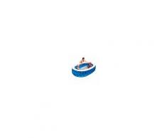 CAP40 Piscina gonfiabile blu cm 234x152x51 h con valvole per rapido sgonfiaggio