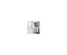 Arbi - Ho.Me Mobile da bagno sospeso moderno da cm 120x45 con specchio a filo e faretto led
