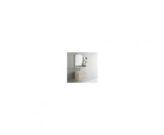 Arbi - Ho.Me Mobile da bagno sospeso doppio cassetto da cm 60x45 con specchio e faretto led