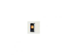 Italiana Camini Stufa a pellet Italiana Camini Piro da 6,5 kW rivestita in acciaio bianco