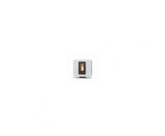 THERMOROSSI Stufa a pellet Thermorossi SlimQuadro 9 Cristallo 9,8 kW sundecor (fiori avorio)