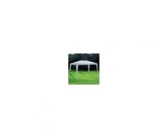 CAP40 Gazebo 200x300x230h in acciaio verniciato top e teli laterali in poliestere bianco