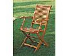 COPPIA DI SEDIE IN LEGNO POLTRONA BALAU DA ESTERNO GIARDINO MODELLO RIVIERA ART.AC-J1 COD.39131