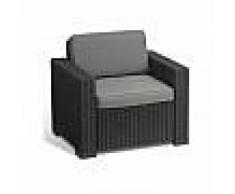 POLTRONA DA GIARDINO MODELLO ALLIBERT 'CALIFORNIA' COLORE GRAPHITE CODICE 93791