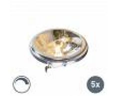 Osram Set di 5 faretti alogeni dimmerabili G53 AR111 35W 320lm 2700K