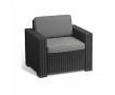 POLTRONA DA GIARDINO MODELLO ALLIBERT 'CALIFORNIA' COLORE GRAPHITE CODICE 93791