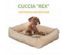 EverGreenWeb Letto per Cani di diverse Taglie color Beige, Imbottitura in Schiuma Waterfoam Morbido Lavabile in Lavatrice, Cuccia da Interno con Cuscino Sfoderabile, Materasso per Tutti Animali Domestici