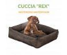 EverGreenWeb Letto per Cani di diverse Taglie color Grigio, Imbottitura in Schiuma Waterfoam Morbido Lavabile in Lavatrice, Cuccia da Interno con Cuscino Sfoderabile, Materasso per Tutti Animali Domestici