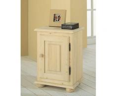 Comodino In Legno Abete Grezzo 40x33x56cm Fumer Country