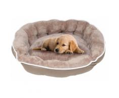 Cuccia Imbottita Per Cani E Gatti 75x65x20cm In Poliestere Fazzi Coccole Beige